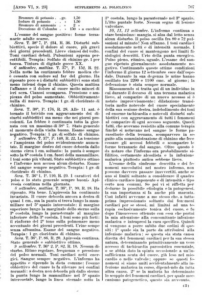 Supplemento al policlinico periodico di medicina, chirurgia ed igiene