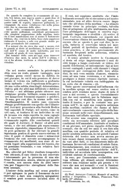 Supplemento al policlinico periodico di medicina, chirurgia ed igiene