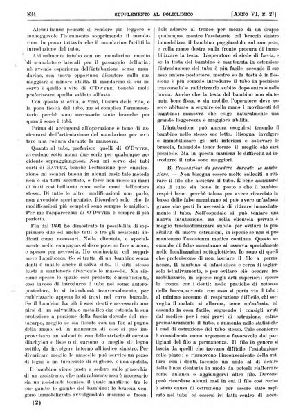 Supplemento al policlinico periodico di medicina, chirurgia ed igiene