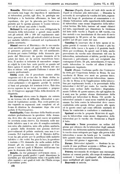 Supplemento al policlinico periodico di medicina, chirurgia ed igiene