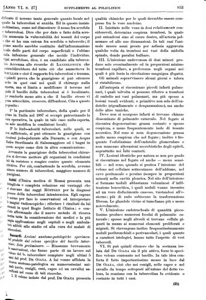 Supplemento al policlinico periodico di medicina, chirurgia ed igiene