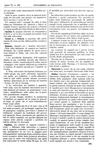 Supplemento al policlinico periodico di medicina, chirurgia ed igiene