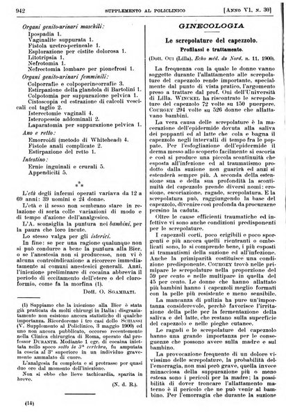 Supplemento al policlinico periodico di medicina, chirurgia ed igiene