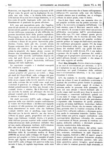 Supplemento al policlinico periodico di medicina, chirurgia ed igiene