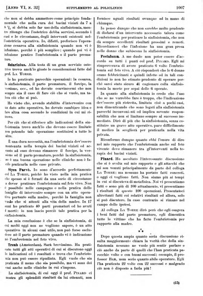 Supplemento al policlinico periodico di medicina, chirurgia ed igiene