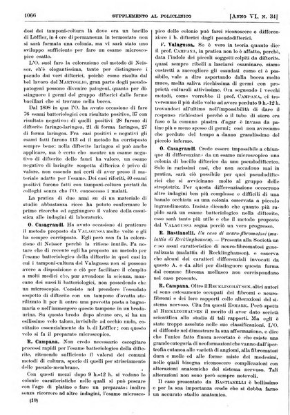 Supplemento al policlinico periodico di medicina, chirurgia ed igiene