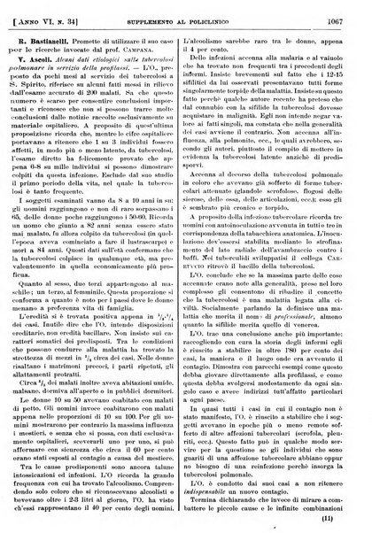 Supplemento al policlinico periodico di medicina, chirurgia ed igiene