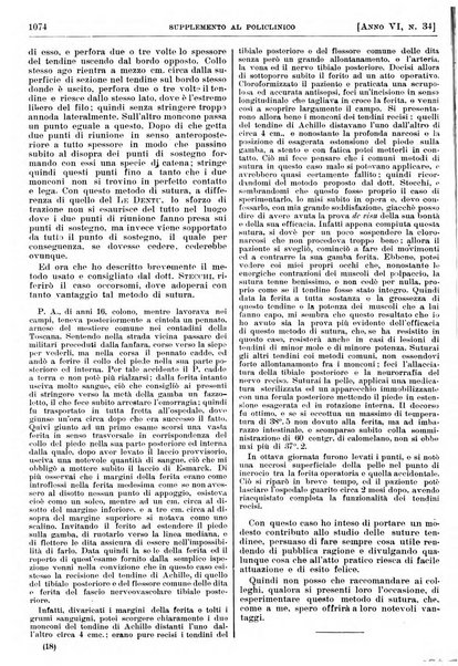 Supplemento al policlinico periodico di medicina, chirurgia ed igiene