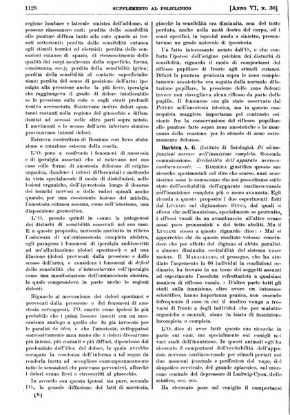 Supplemento al policlinico periodico di medicina, chirurgia ed igiene