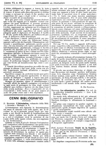 Supplemento al policlinico periodico di medicina, chirurgia ed igiene