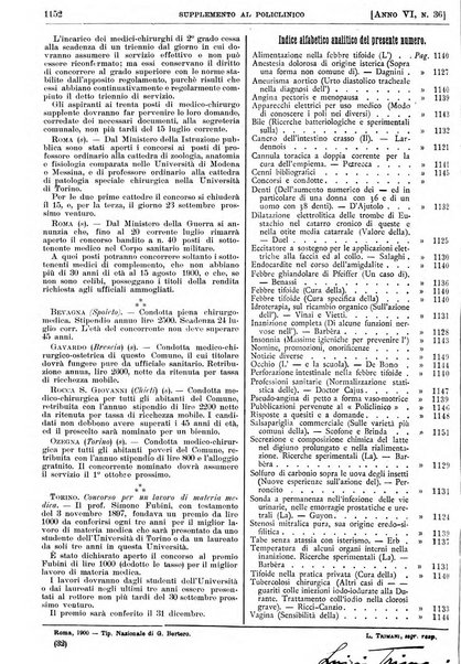 Supplemento al policlinico periodico di medicina, chirurgia ed igiene