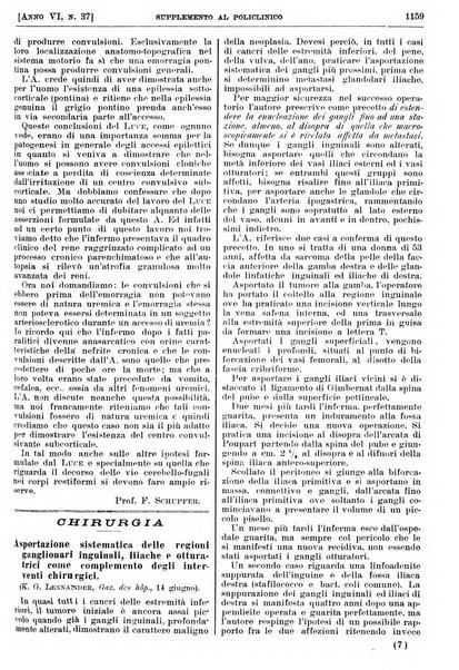 Supplemento al policlinico periodico di medicina, chirurgia ed igiene