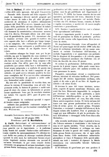 Supplemento al policlinico periodico di medicina, chirurgia ed igiene