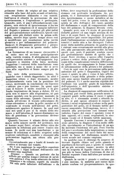 Supplemento al policlinico periodico di medicina, chirurgia ed igiene