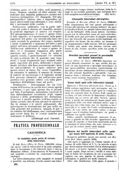 Supplemento al policlinico periodico di medicina, chirurgia ed igiene