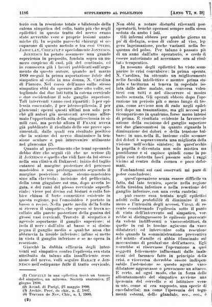 Supplemento al policlinico periodico di medicina, chirurgia ed igiene