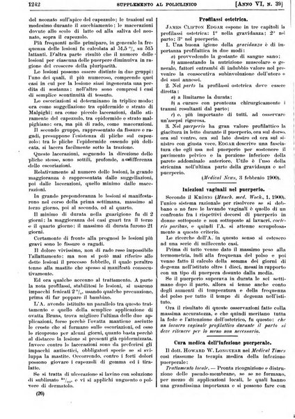 Supplemento al policlinico periodico di medicina, chirurgia ed igiene