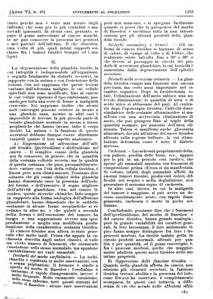 Supplemento al policlinico periodico di medicina, chirurgia ed igiene