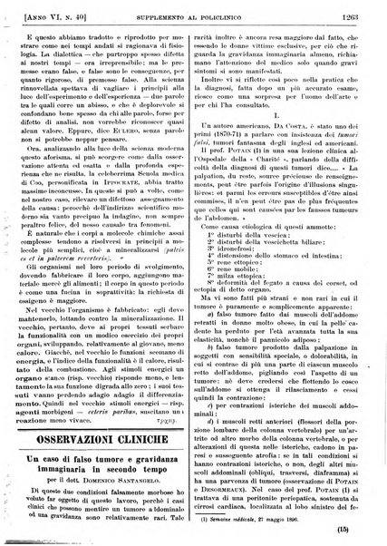 Supplemento al policlinico periodico di medicina, chirurgia ed igiene