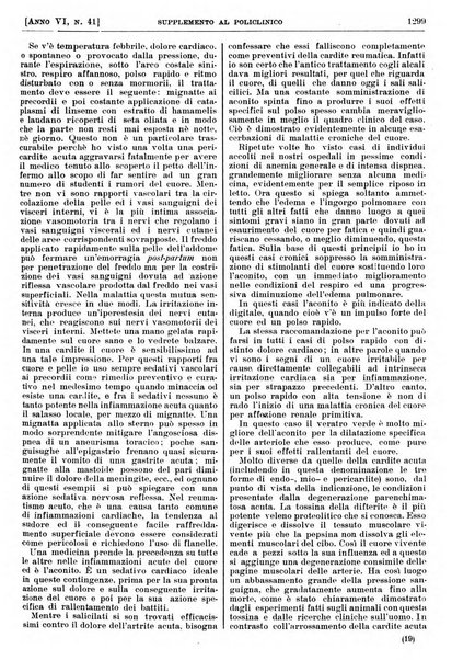 Supplemento al policlinico periodico di medicina, chirurgia ed igiene