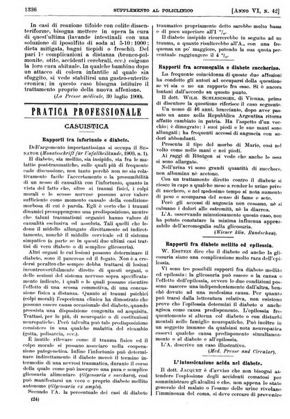 Supplemento al policlinico periodico di medicina, chirurgia ed igiene