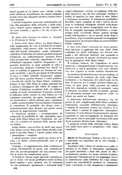 Supplemento al policlinico periodico di medicina, chirurgia ed igiene