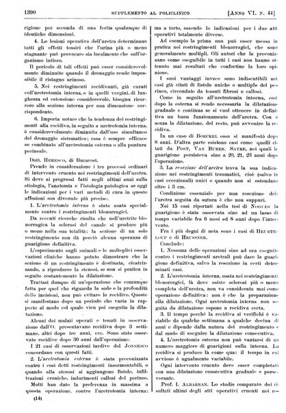 Supplemento al policlinico periodico di medicina, chirurgia ed igiene