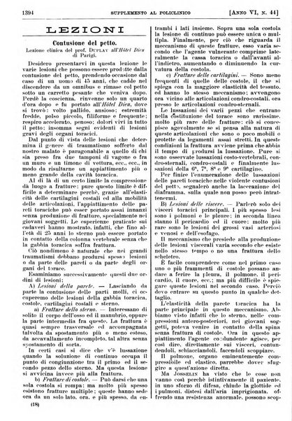 Supplemento al policlinico periodico di medicina, chirurgia ed igiene