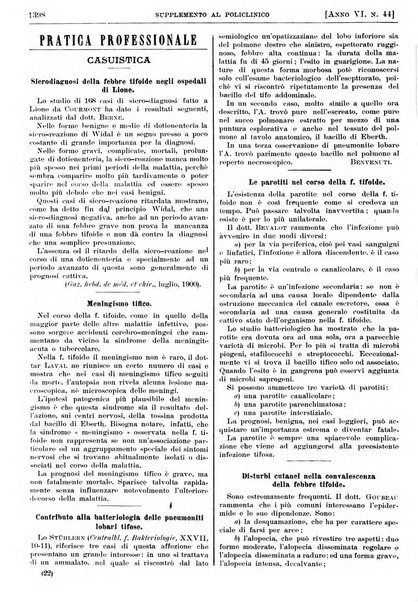 Supplemento al policlinico periodico di medicina, chirurgia ed igiene