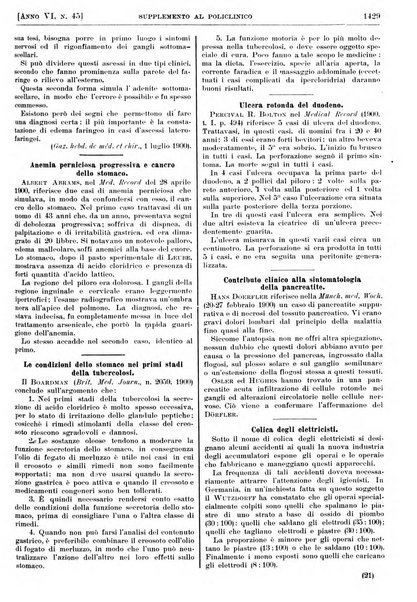 Supplemento al policlinico periodico di medicina, chirurgia ed igiene