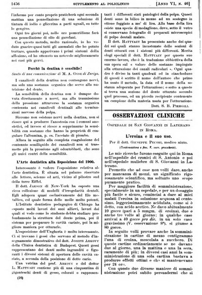 Supplemento al policlinico periodico di medicina, chirurgia ed igiene