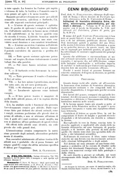 Supplemento al policlinico periodico di medicina, chirurgia ed igiene