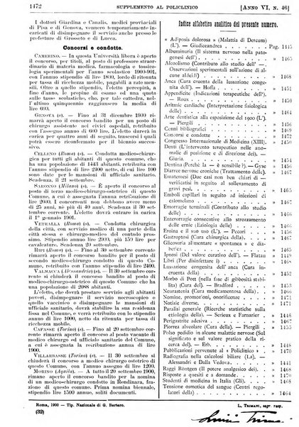 Supplemento al policlinico periodico di medicina, chirurgia ed igiene