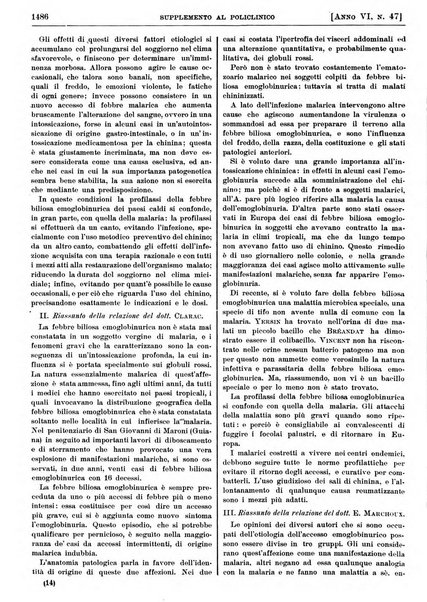 Supplemento al policlinico periodico di medicina, chirurgia ed igiene