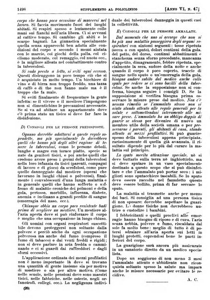 Supplemento al policlinico periodico di medicina, chirurgia ed igiene