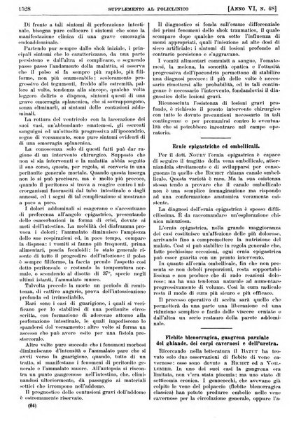 Supplemento al policlinico periodico di medicina, chirurgia ed igiene