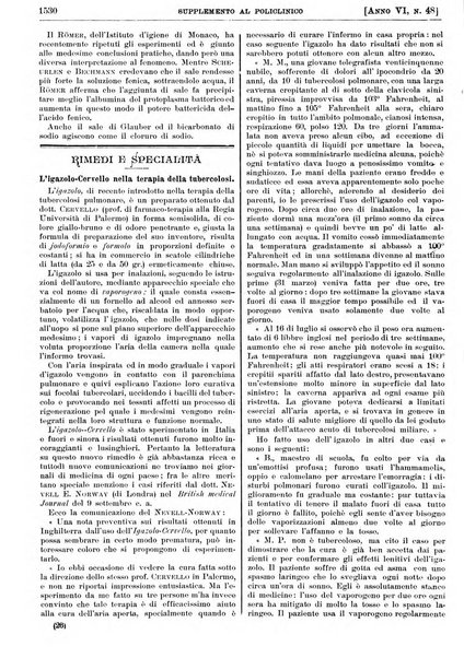 Supplemento al policlinico periodico di medicina, chirurgia ed igiene