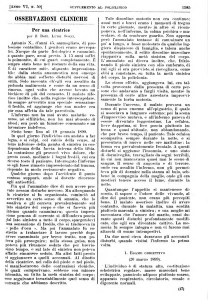 Supplemento al policlinico periodico di medicina, chirurgia ed igiene