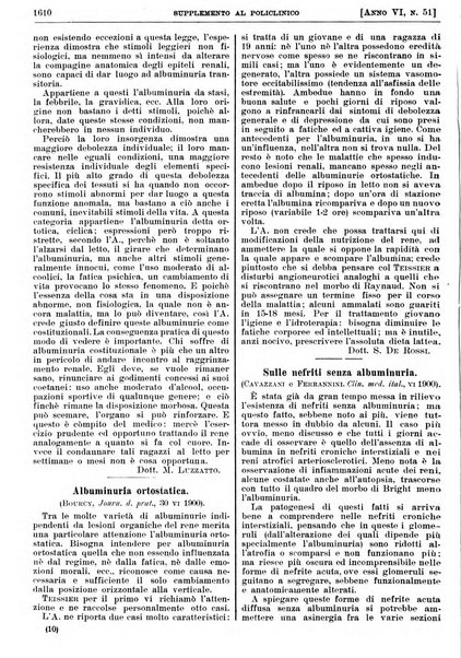 Supplemento al policlinico periodico di medicina, chirurgia ed igiene