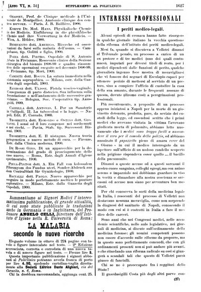 Supplemento al policlinico periodico di medicina, chirurgia ed igiene