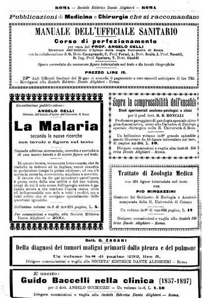 Supplemento al policlinico periodico di medicina, chirurgia ed igiene