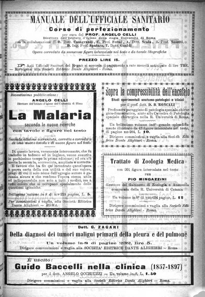 Supplemento al policlinico periodico di medicina, chirurgia ed igiene