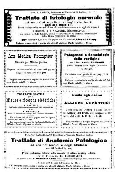 Supplemento al policlinico periodico di medicina, chirurgia ed igiene