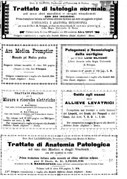 Supplemento al policlinico periodico di medicina, chirurgia ed igiene