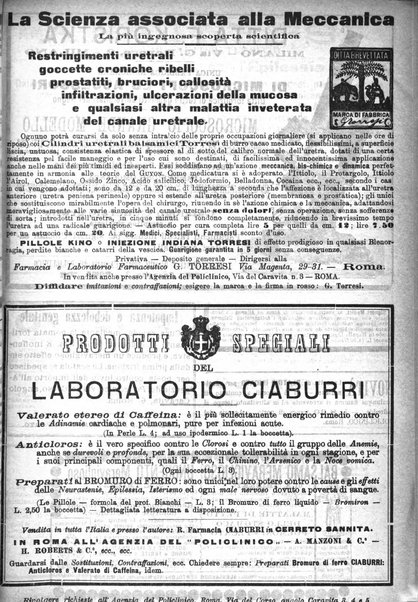 Supplemento al policlinico periodico di medicina, chirurgia ed igiene