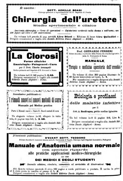 Supplemento al policlinico periodico di medicina, chirurgia ed igiene