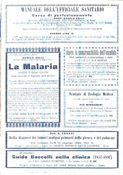 Supplemento al policlinico periodico di medicina, chirurgia ed igiene