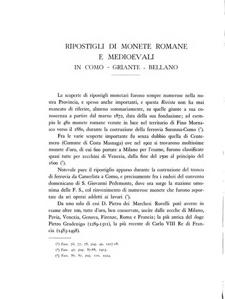 Rivista archeologica dell'antica provincia e diocesi di Como antichità ed arte