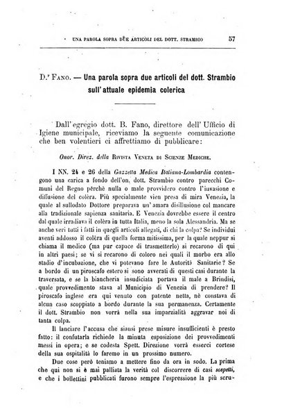 Rivista veneta di scienze mediche organo della Scuola medica dell'Universita di Padova e degli ospitali del Veneto