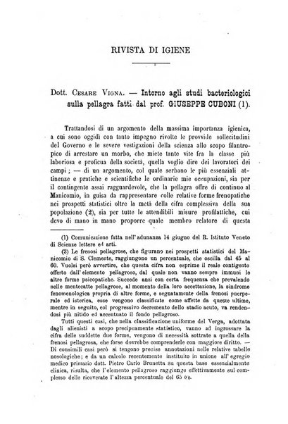 Rivista veneta di scienze mediche organo della Scuola medica dell'Universita di Padova e degli ospitali del Veneto